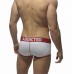 Addicted White boxers with red band