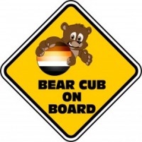 Bear Cub on Board Car Sign