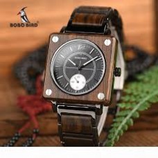 Bobo Bird Square Wood Watch Solo’s Collection