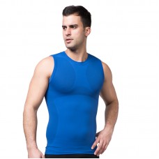 Men Body Slimming  Shaper Vest - Blue