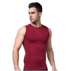 Men Body Slimming  Shaper Vest - Red