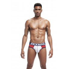 Jockmail Brief White/Red