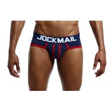 Jockmail Navy and Red Briefs