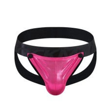 Jockmail Detachable Iridescent Pouch Jockstrap - Rose