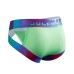 Jockmail Neon Retro Side Cut Brief - Green