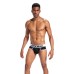 MEN'S JOCKMAIL BOTTOMLESS BRIEF - BLACK