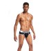 MEN'S JOCKMAIL BOTTOMLESS BRIEF - BLACK