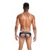 MEN'S JOCKMAIL BOTTOMLESS BRIEF - BLACK