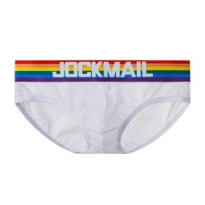 Jockmail Mesh Brief - White