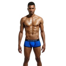 Jockmail Ice Silk Mesh Breathable Boxer Blue