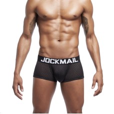 Jockmail Mesh Full Boxer - Black