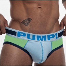 Pump Cotton Briefs Lime and White