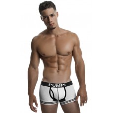 Pump Hollow Mesh Boxer White and Black