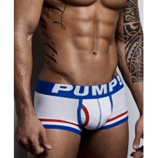 Pump Hollow Mesh Boxers White, blue and Red 