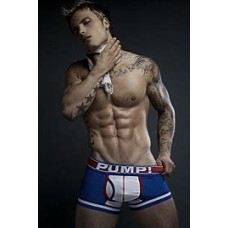 Pump Hollow Mesh Boxers Blue, red and White 