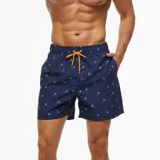 Men's Brazilian Swimshort Blue Palm