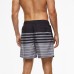 Men's Brazilian Swimshort Striped Black/Grey