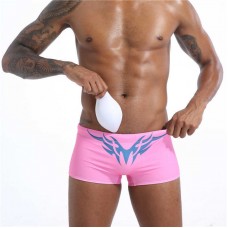 Pink Boxer with Tribal Print and Rainbow Flag 