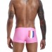 Pink Boxer with Tribal Print and Rainbow Flag 