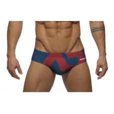 Addicted Brief Red on Navy