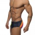 Men's Rainbow Striped Enhancing Swimsuit